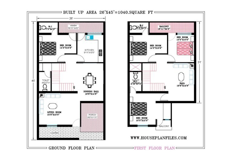 26X45 VILLA PLAN - Houseplanfiles