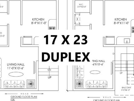 17 * 23 house plan