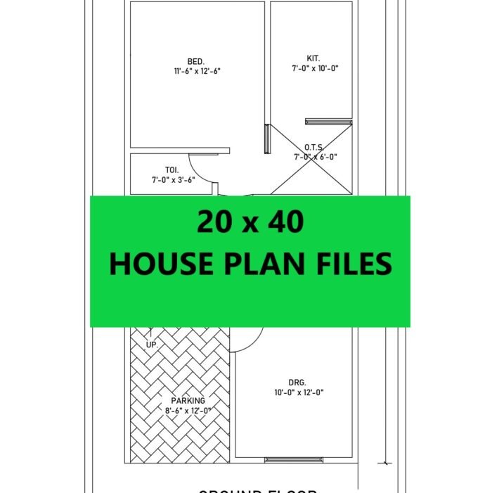 800 sqft single storey floor plan