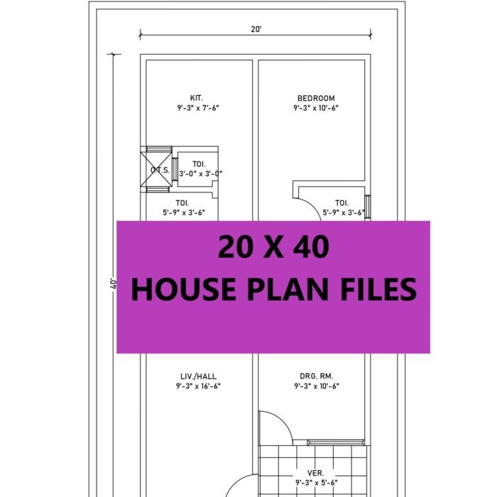 800 sqft singlex house plan