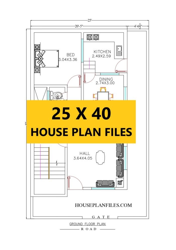 1000 sqft 1bhk house plan