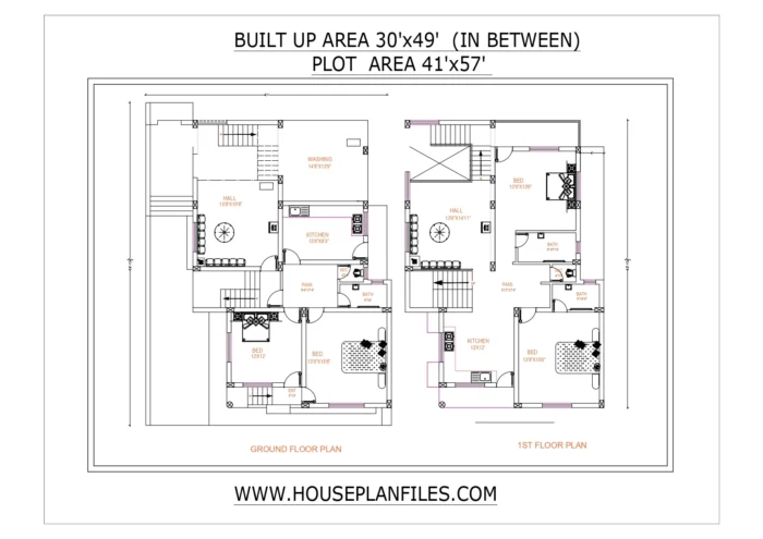 30 * 49 house plan