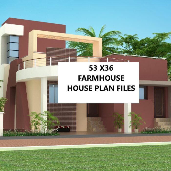 53x36 villa house plan