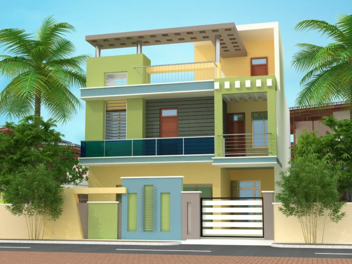 1250 home 3d elevation