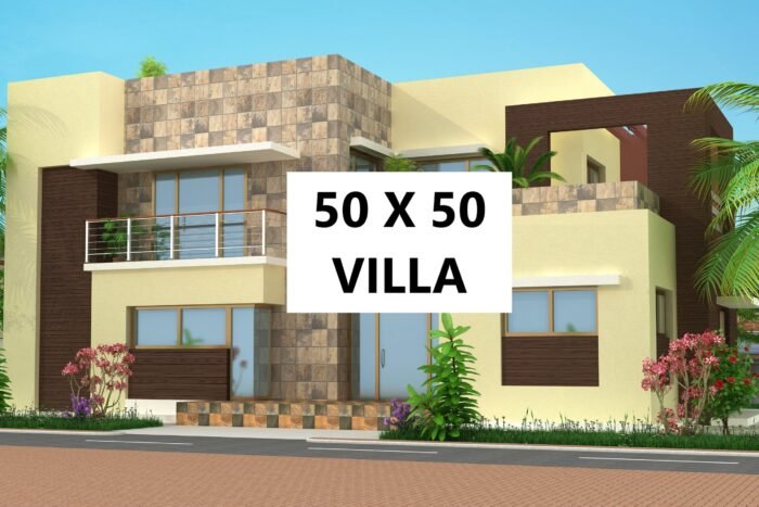 50x50 bunglow design