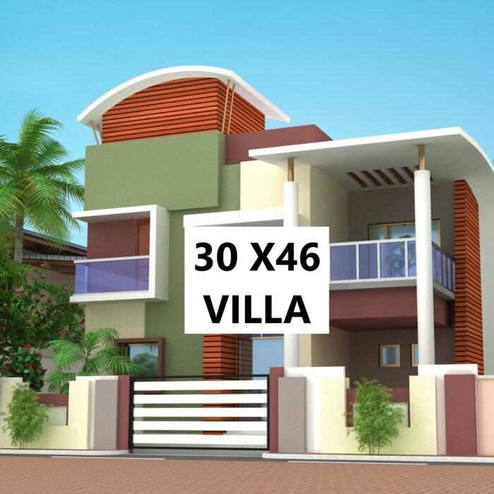 30x46 3d elevation home design