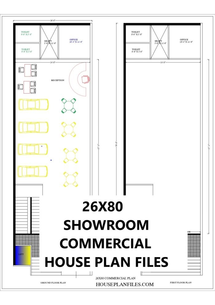 car showroom building plan