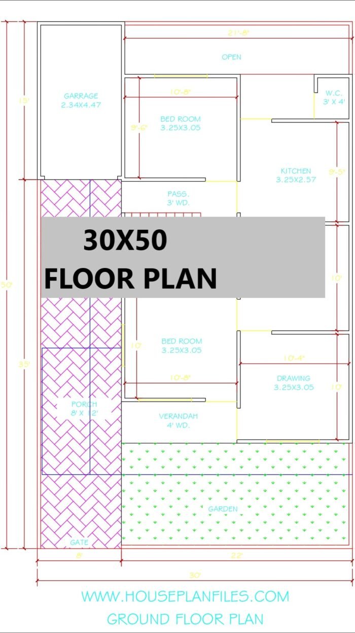 1500 sqft floor plan