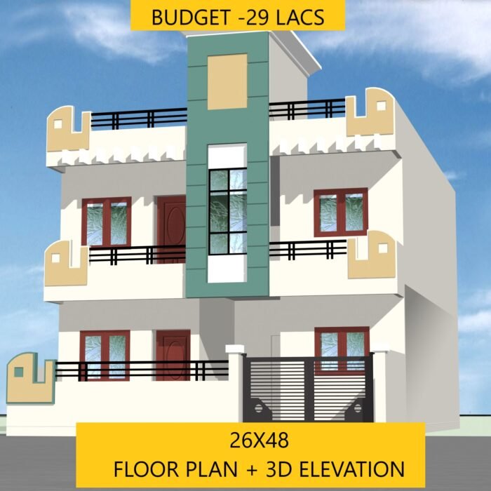 26x48 house plan