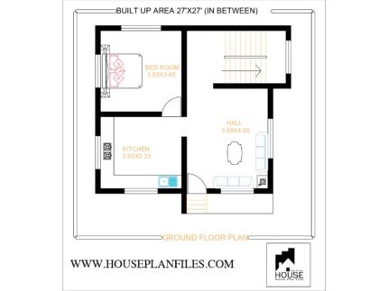 27 * 27 house plan