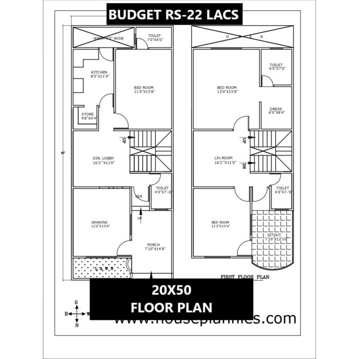 20x50 duplex