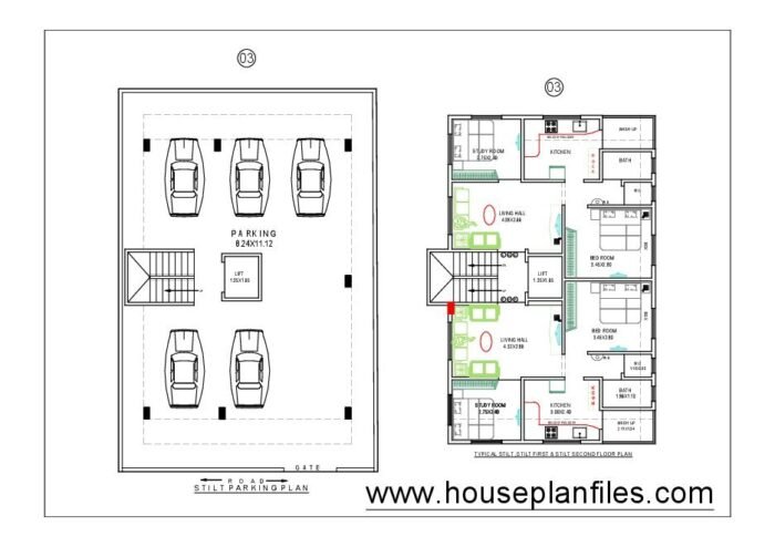 10 x 15 meter apartment house plan