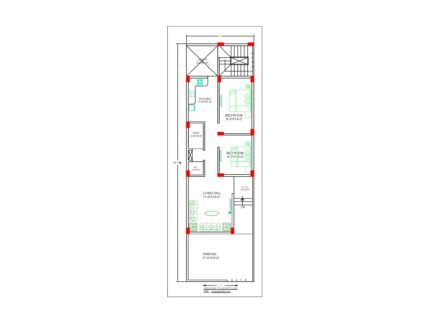 17 * 60 house plan