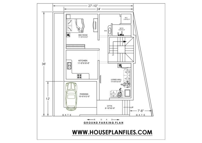 28 * 36 house plan