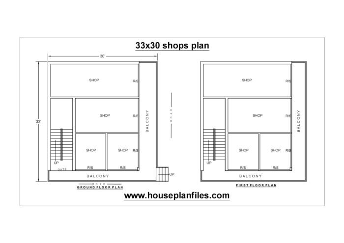 33 * 33 shop plan