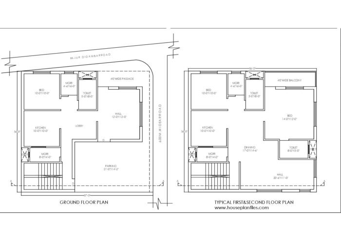 37 * 34 house plan