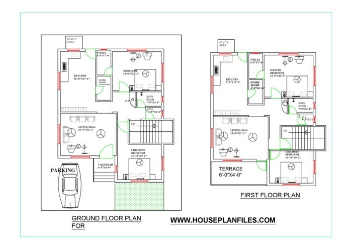 house plan 40 * 50