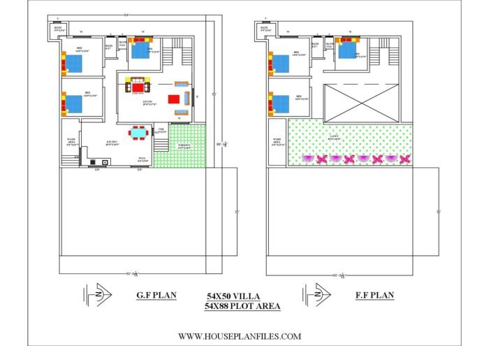 54 * 88 home design