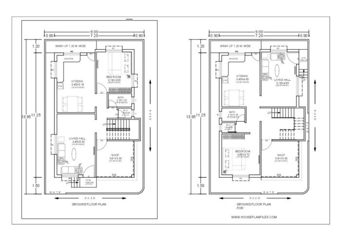 9 * 14 meter home design