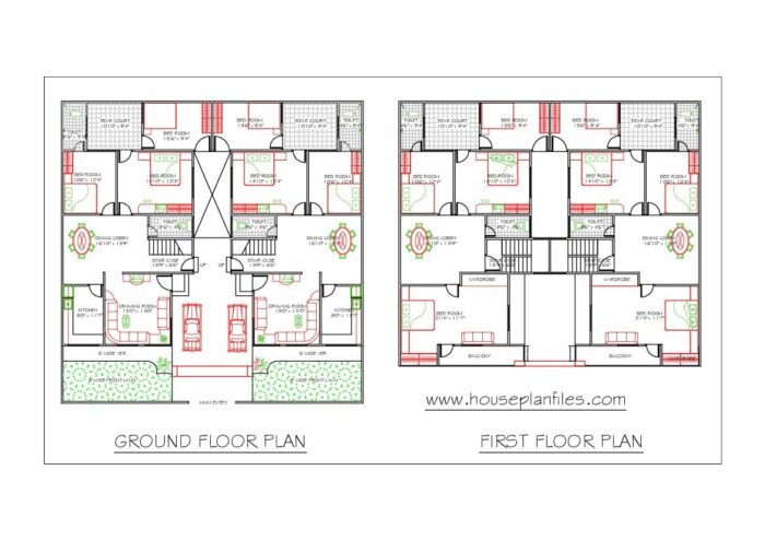 60 * 60 rental house plan