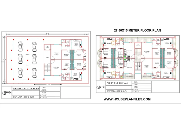 100 *45 apartment plan