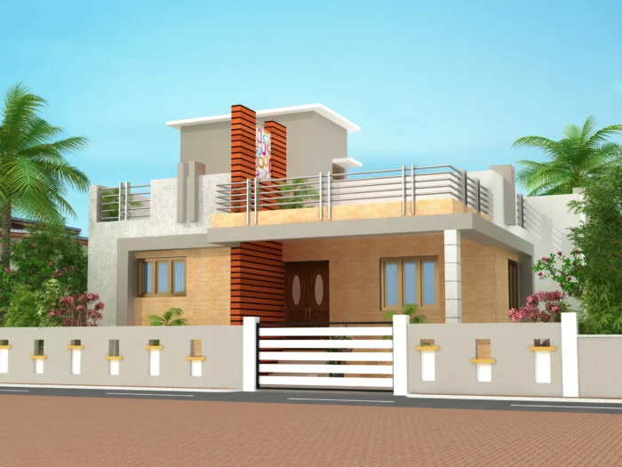 34 * 37 house plan 2bhk