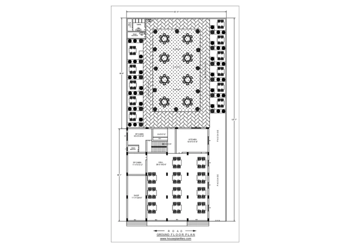 62X127 GARDEN RESTAURENT PLAN OPEN