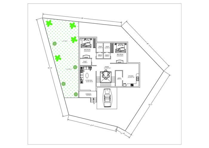 BUNGLOW HOUSE PLAN