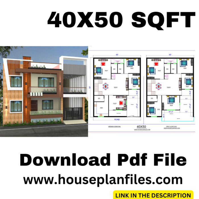 40 * 50 makan ka naksha - House Plan Files