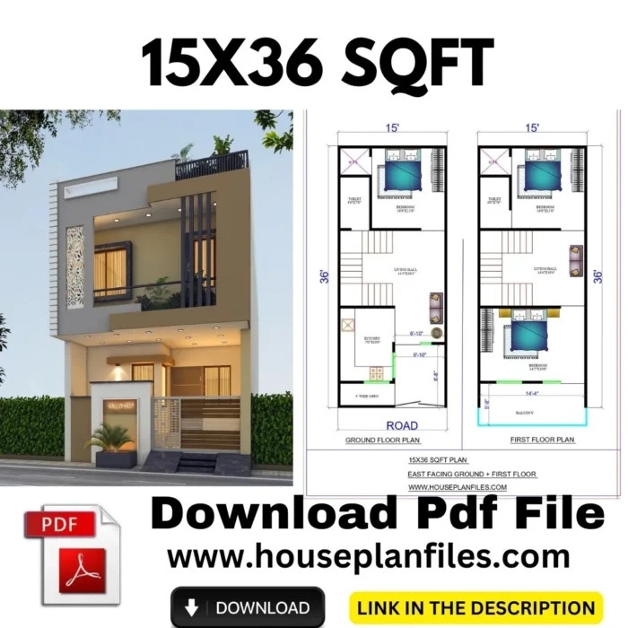 15 * 36 HOUSE PLAN