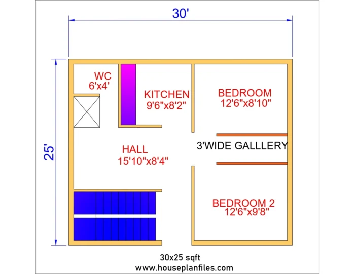 30 * 25 home design