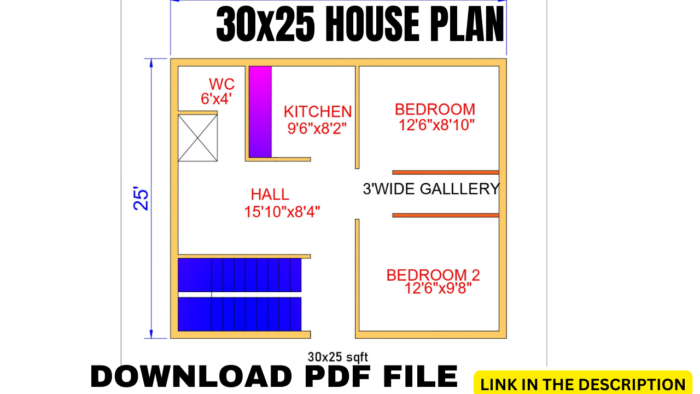 30 * 25 home design