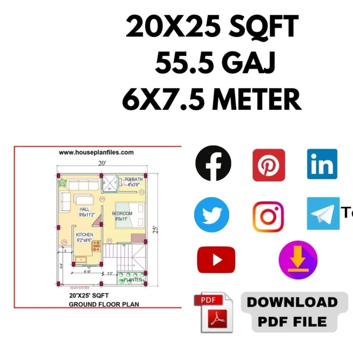 20x25 house plan