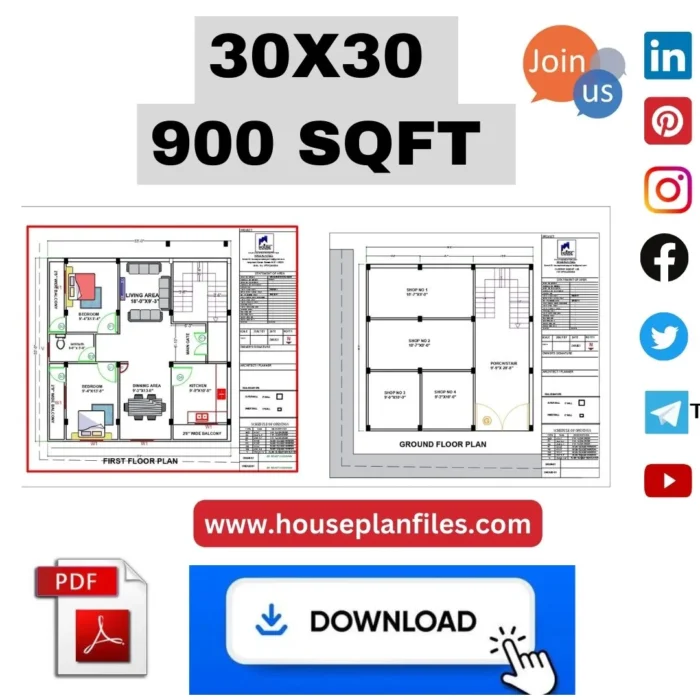 30 * 30 house plan