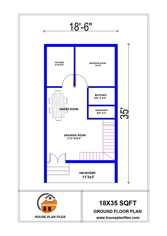 1 kattha house plan |70 gaj house plan | 18 * 35 house plan