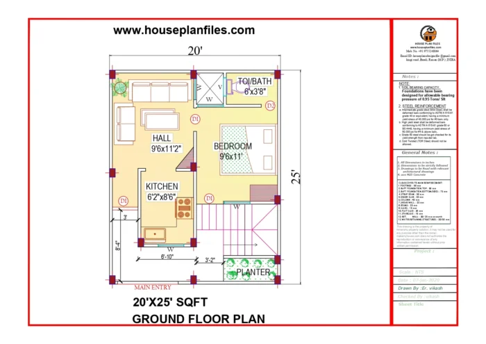 500 sqft house plans