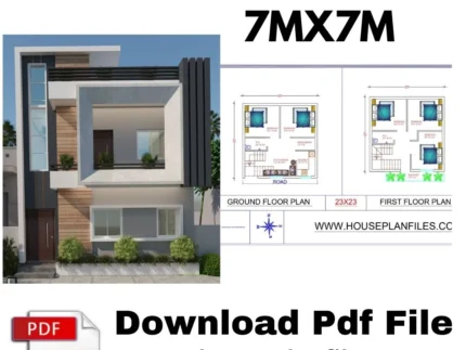 23 * 23 house plan