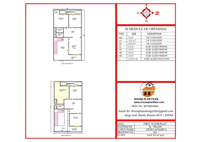 25x45 house plan