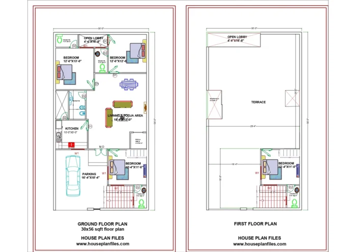 30 * 56 house plans