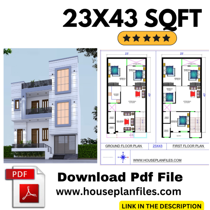 23 * 43 house plan