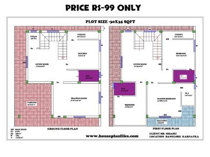 30x35 house plan