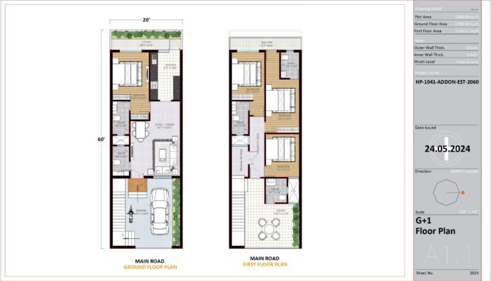 20x60 home plans