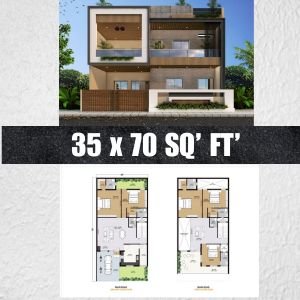 35 * 70 house plan