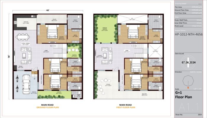 46x56 house plan